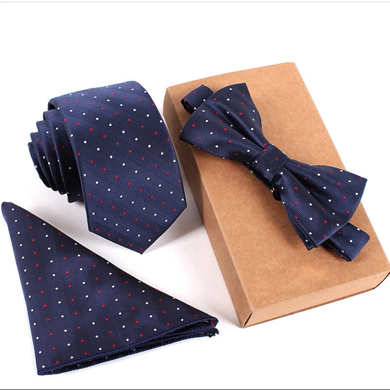 YISHLINE галстук наборы без коробки мужской тонкий галстук в горошек Цветочные Галстуки носовой галстук-бабочка 6 см синий галстук-бабочка Карманный квадратный галстук-бабочка для мужчин Свадебная вечеринка