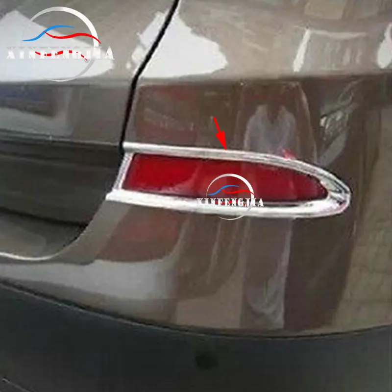 Подходит для BMW X3 F25 2011- 2 шт. хромированный Автомобильный задний противотуманный фонарь накладка