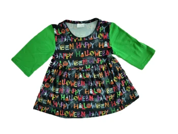 

summer fancy letters printing half sleeves daily life girl's dress