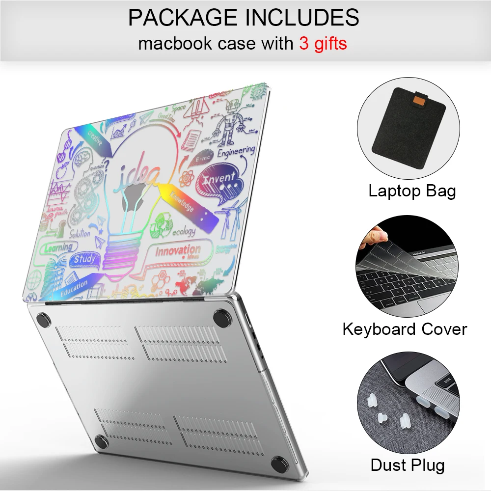 Capa para Laptop Mtt para Macbook Air 13 13.6 m1 m2 Capa Dura a Laser Colorida para Macbook Pro 14 16 2023 Funda A2442 A2485 A2337 A2338 - Imagem 6