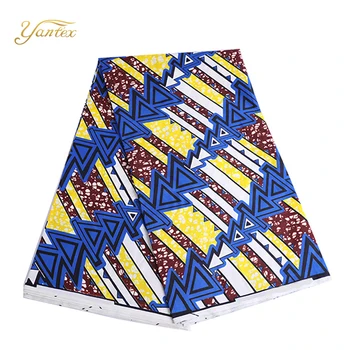 

YANTEX African Wax Prints Fabric 6 Yards New Ankara Nigeria Veritable Wax African Prints Ankara Wax Batik Fabric For Lady Dress