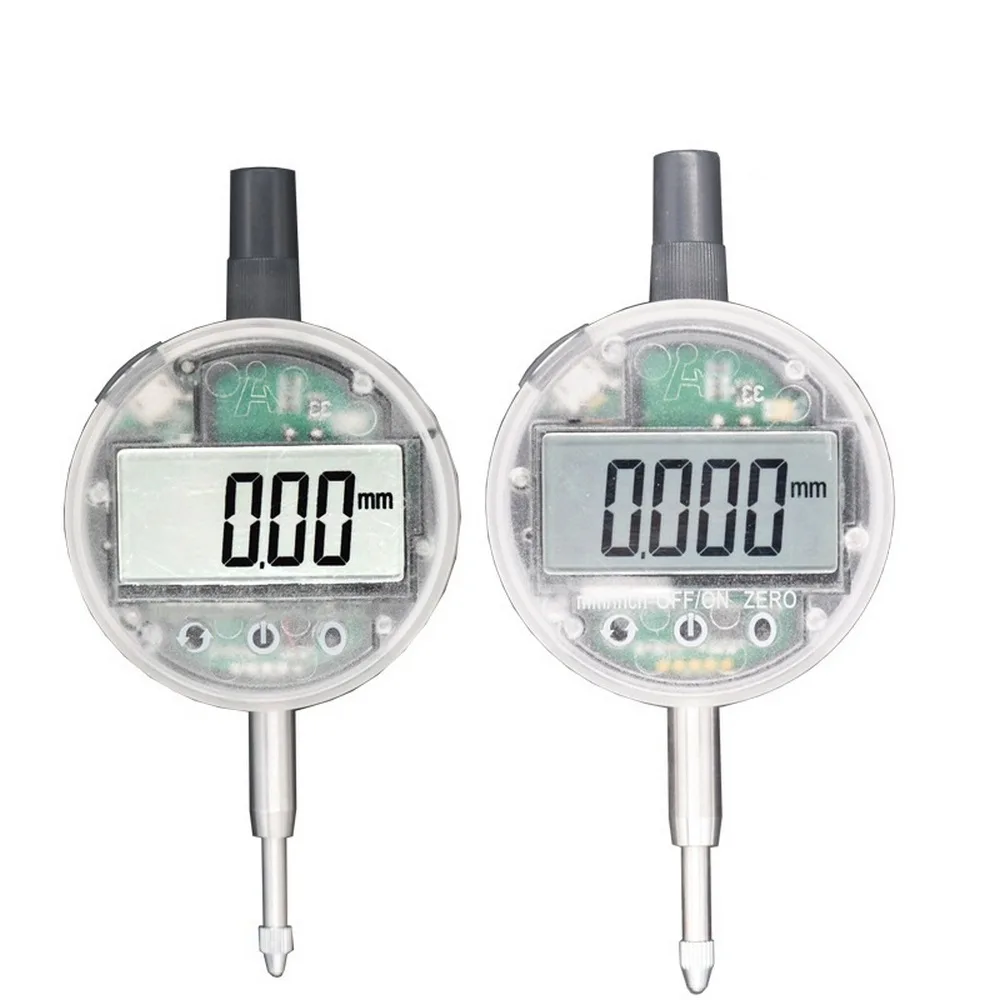 

USB Charging Model 0-24.5mmTransparent High Precision Digital Display Dial Indicator Touch Mechanical Dial Indicator
