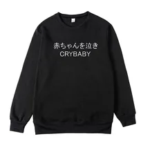 Криби японская Толстовка Женская Crewneck Толстовка Топ Женская гранж винтажная Ретро 90s хипстер Мода Kawaii эстетическая