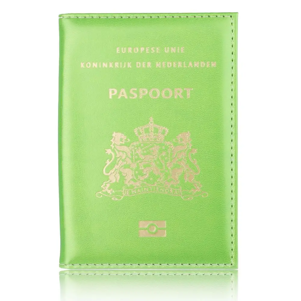 TRASSORY Кожаная Обложка для паспорта, ткань для платья, простой маленький держатель для паспорта - Цвет: Green