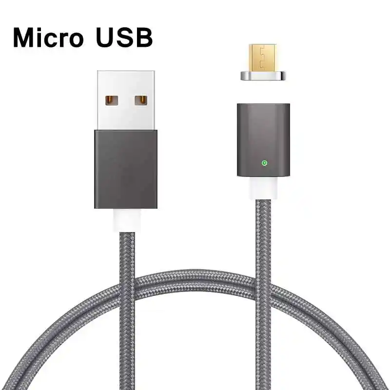 Светодиодный магнитный кабель Micro usb type C супер быстрая зарядка телефона Microusb type-C магнитное зарядное устройство usb c для iphone huawei xiaomi