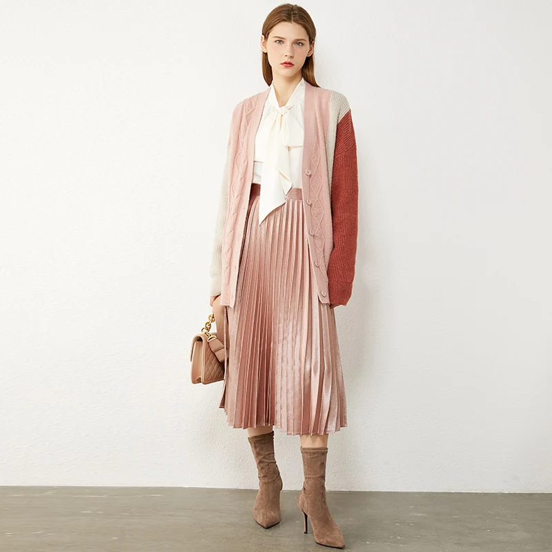 AMII Minimalism Autumn Winter Cardigans For Women