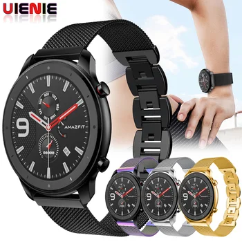 

Band for Huami AMAZFIT GTR 47mm Watchband Strap Stainless Steel Alloy Wristband for Galaxy Watch 46mm Gear S3 Frontier Bracelet