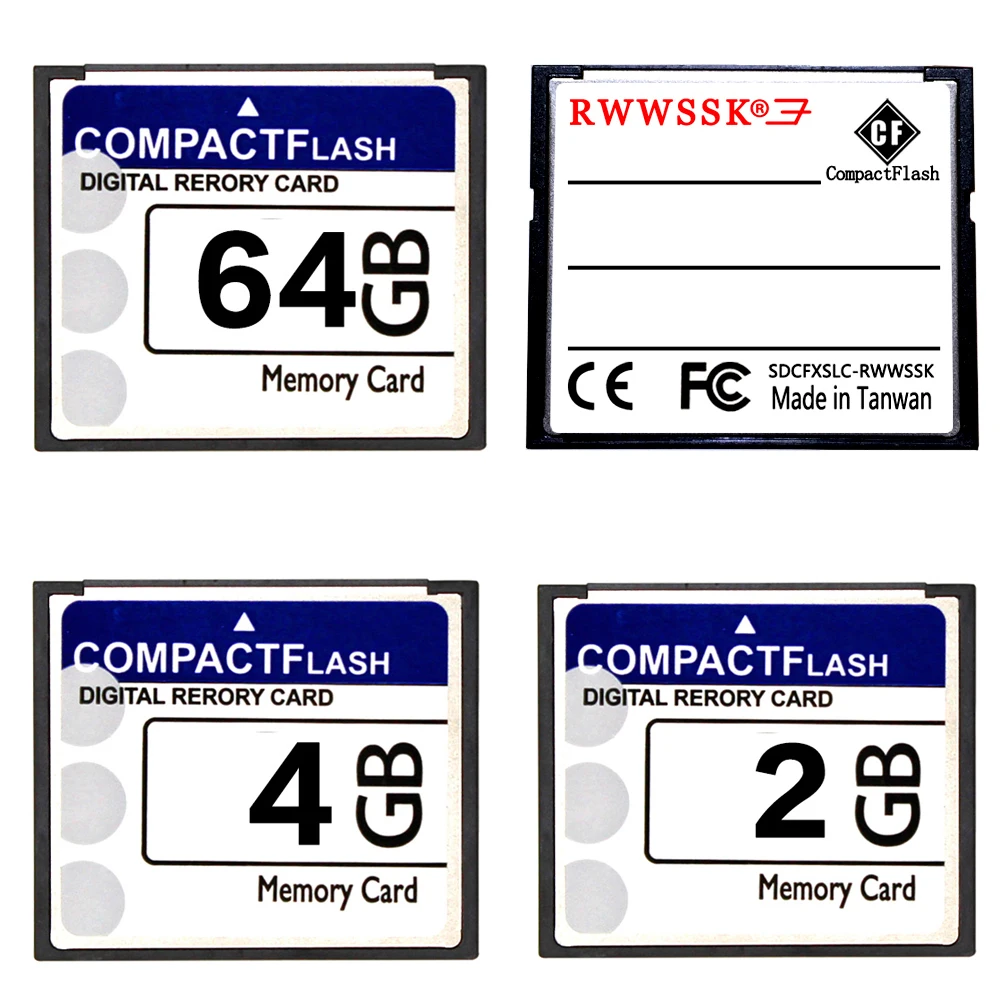RWWSSK оригинальная компактная флеш карта CF 64MB 128MB 256MB 1GB 2GB 4GB 8GB 16GB 32GB 64GB cf памяти