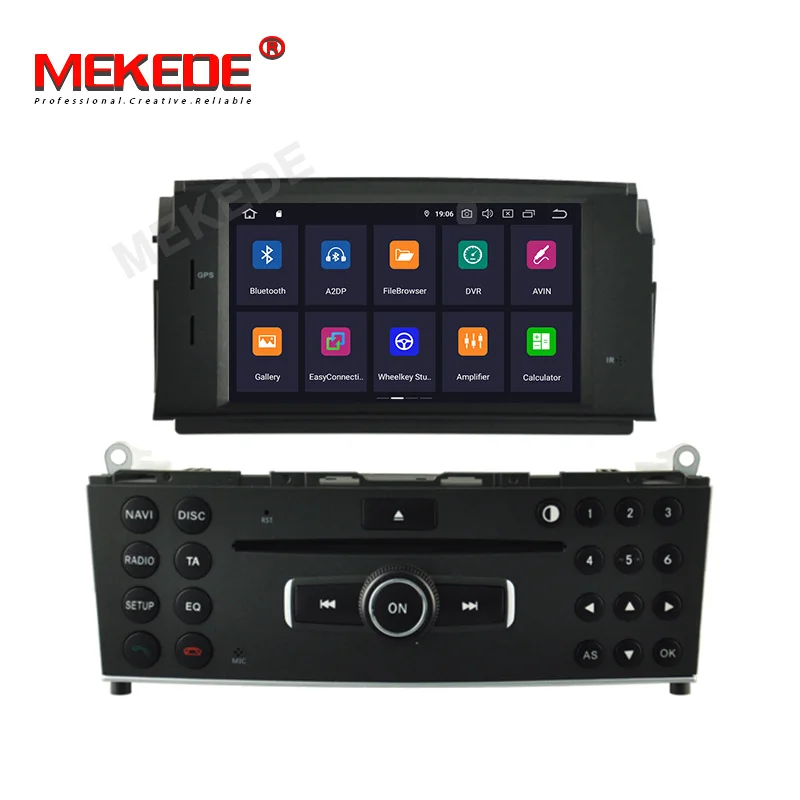 Top HD Android 9.0 Car DVD For Benz C Class C200 C180 W204 2007 2008 2009 2010 2011 Auto Stereo Radio Audio GPS Video Rear Camera 3