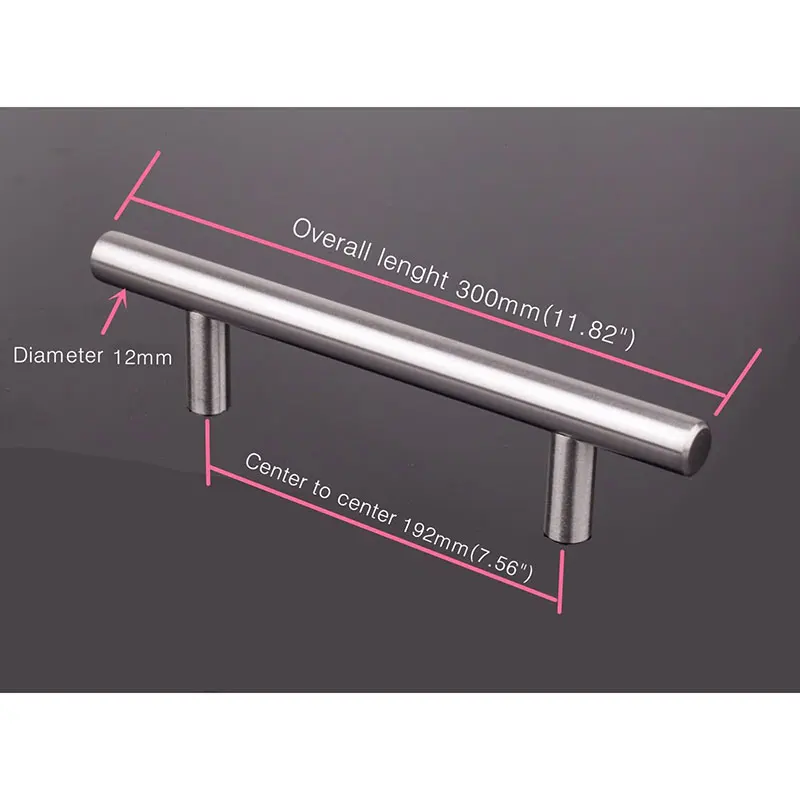 Practical Stainless Steel Kitchen Cabinet Furniture Drawer Handle Pull