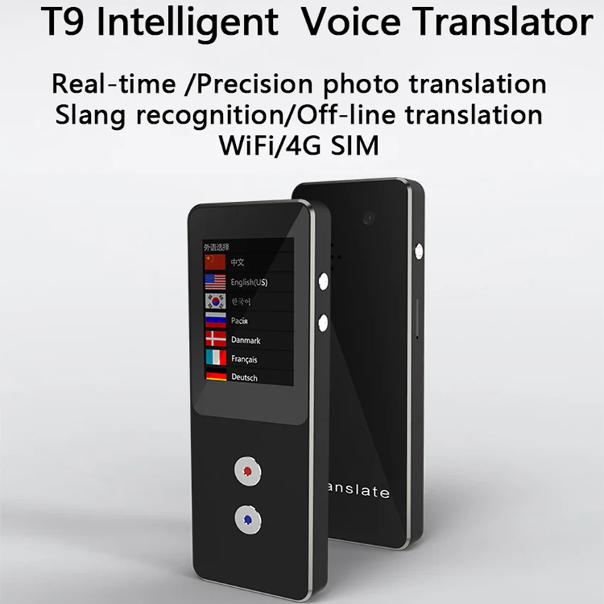 

Offline translation T9/T9+ Portable Smart Voice Translator Version Muama Enence Support offline translation in 14 languages