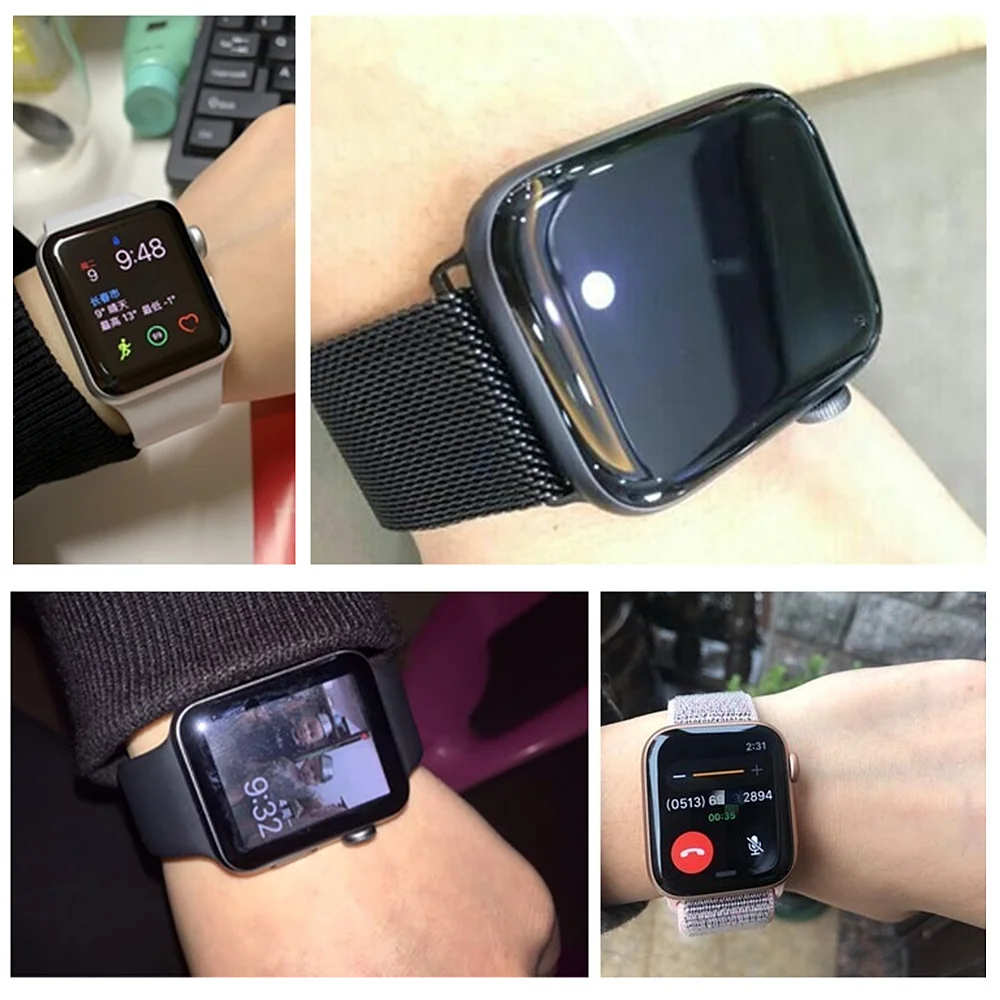 HD закаленное стекло для Apple Watch 4 band 44 мм 40 мм iWatch series 4 3 2 band 42 мм 38 мм 3D 9H Защитная пленка для экрана аксессуары