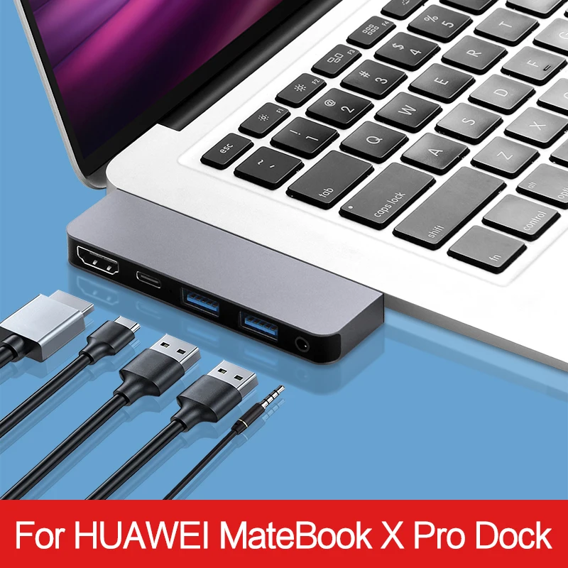 Puerto adaptador USB C A Multi USB 3,0, HDMI para Huawei Matebook X Pro 2020, portátil, MACHC-WAE9LP, WAH9LP, USB-C, tipo C