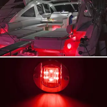 

Bow Light 6-LED Deck Transom Stern 12V-24V 6-2835-SMD IP67 3Inch 4pcs Red