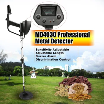 

Portable Underground Metal Detector Handheld Treasure Hunter Gold Digger Finder Length Adjustable Dropship MD4030 Professional