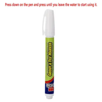 

Non-toxic Permanent Grout-Aide & Tile Marker Water-resistant Odorless Ceramic Tile Repair Pen with Reversible Nib