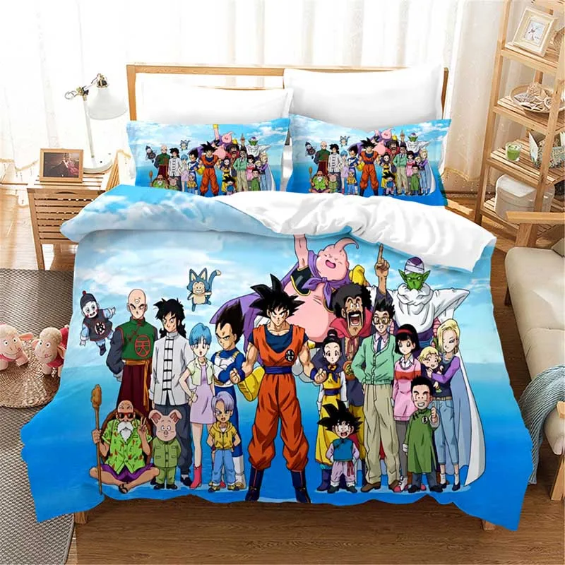 Набор постельного белья с рисунком Dragon Ball Z, пододеяльники, наволочки, аниме, Вегета IV, постельные принадлежности, постельное белье с рисунком, постельное белье - Цвет: 7
