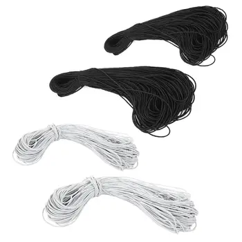 

100m Length Double Face Mask Band DIY Woven Rubber Band Elastic Band Satin Ribbon for 0.3/2.5cm Width Top Quality