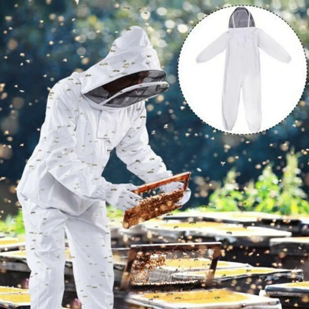 

Honey Beekeeping Protective Professional Beekeeping Protective Full Body Jacket Smock Suit Farm Bee Tools