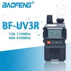 Baofeng – Mini talkie walkie Portable UV 3R UV3R 3rplus, double bande, émetteur récepteur FM Portable, Radio bidirectionnelle 