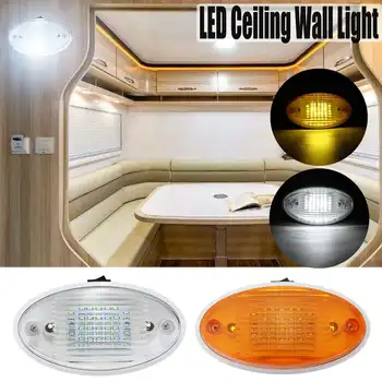 

LED Dome Light 12V Caravan Ceiling Light 24 LED Car Ceiling Lighting Interior Ceiling Lamp for Trailer/Van/Yacht/Boat/Caravan