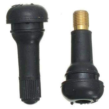 

25pcs Car Rubber Snap In Valve Short Rods TR413 Tire Vacuum Stems Bolt Equipment