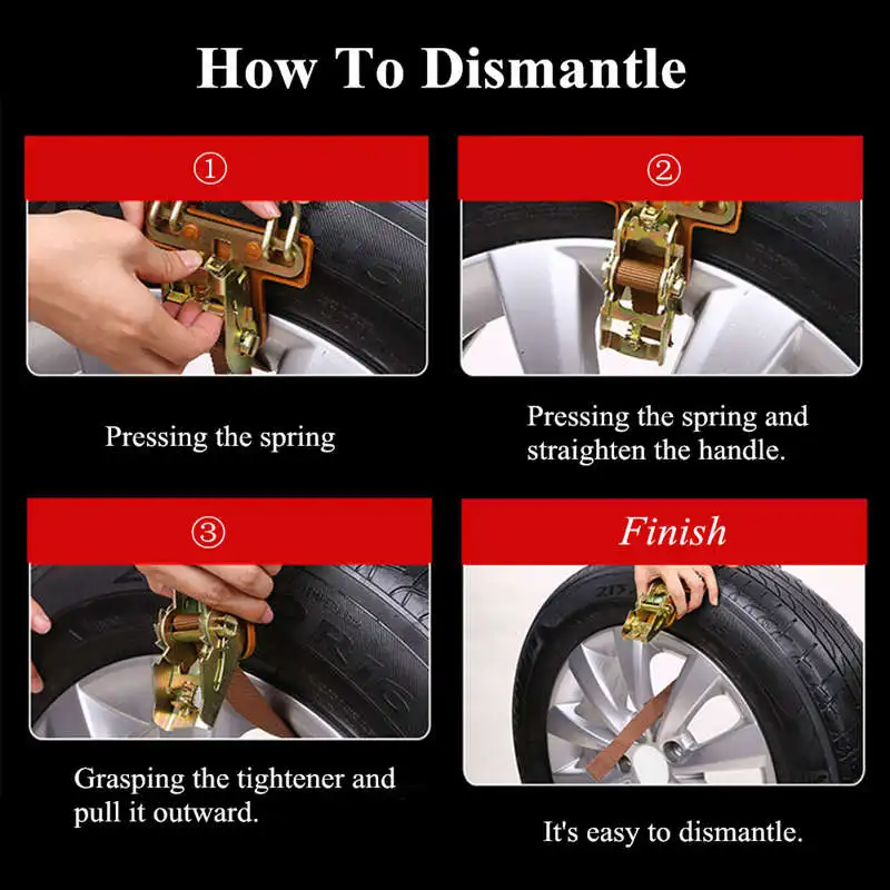 Wear-Resistant Steel Car Snow Chains Balance Design Anti-Skid Chain For Ice/Snow/Mud Road Safe For Driving