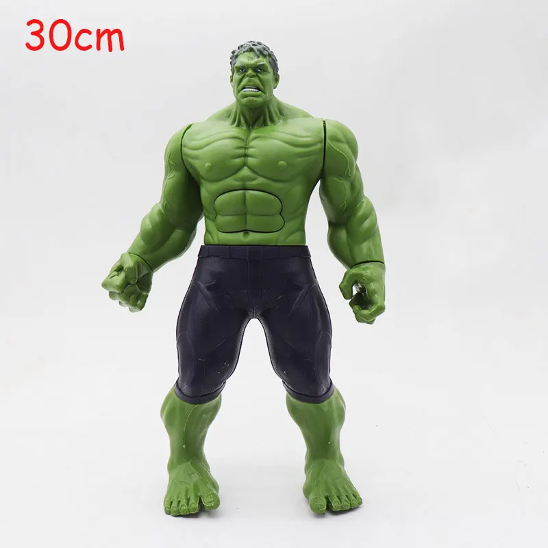 hulk no box Marvel игрушки Мстители 4 фигурка супергероя Железный человек Халк Капитан Америка Тор человек паук Супермен модель игрушки - Цвет: hulk no box
