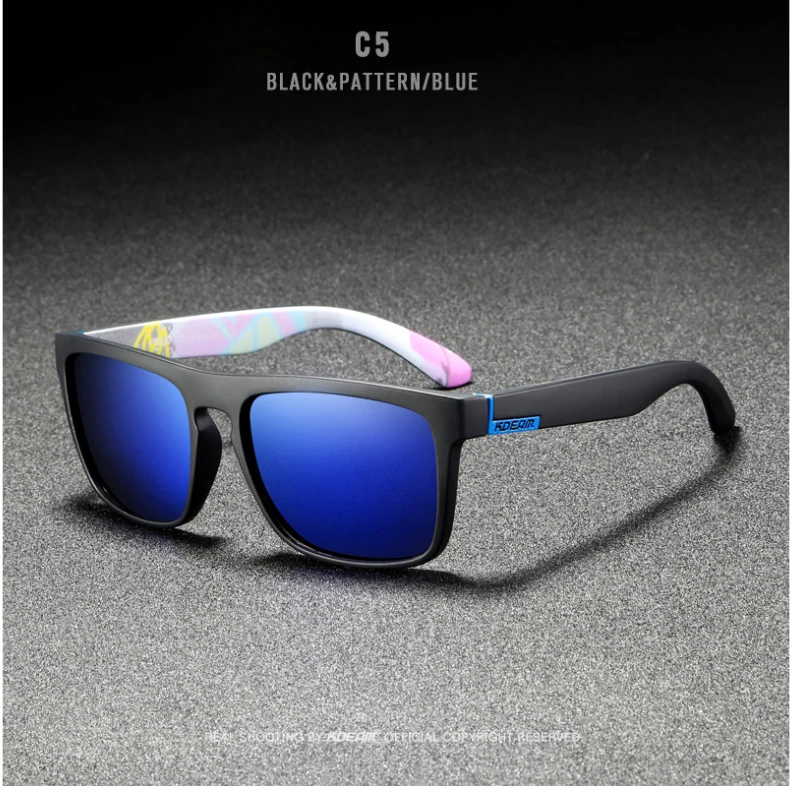 KDEAM Revamp спортивные поляризованные солнцезащитные очки мужские очень крутые цветные зеркальные линзы солнцезащитные очки летние очки для путешествий УФ очки CE RX251