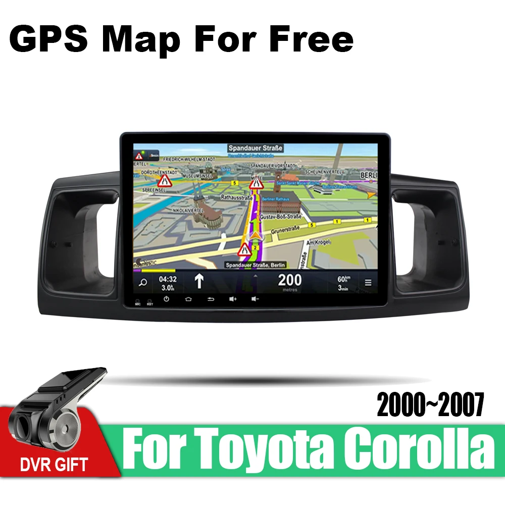 ZaiXi Android автомобильный 2 din Мультимедиа GPS навигация для Toyota Corolla E120 2000 ~ 2007 vedio