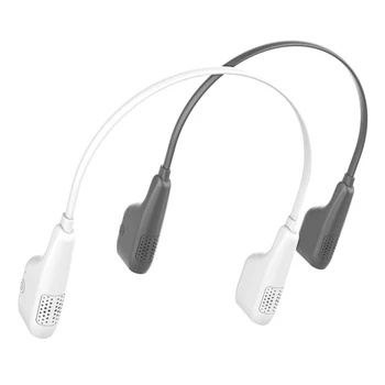 

USB Rechargeable Neckband Neck Hanging Cooling Mini Fan Personal -in Battery