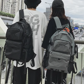 

Schoolbag Men's Fashion Trend Korean Students All-match Junior High School Students Large Capacity Tooling Bag Backpack Backpack