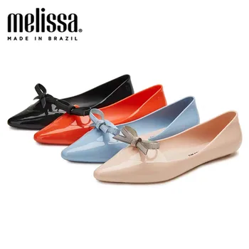 

Melissa Bow Jelly Shoes Melissa Women Flat Sandals 2020 Fashion Women Jelly Shoes Sandalia Melissa Brand Female Womans Shoes