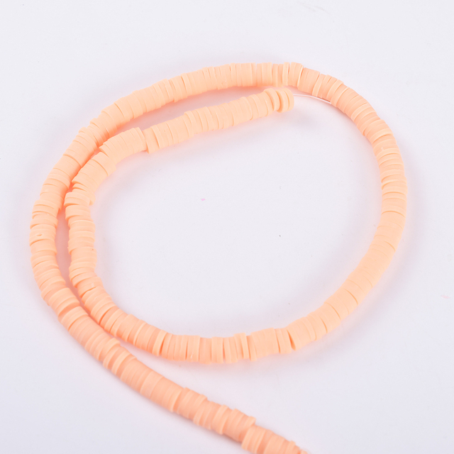 30 Colors 6mm Recyclable Polymer Clay Disc Spacer Beads Necklace Bracelet Handmade Loose Charms Beads For Jewelry Making