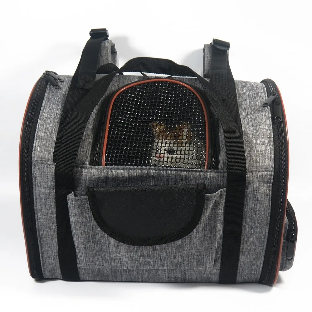 Складные сумки для собак, переноска для кошек, сетчатая дышащая уличная сумка для питомцев, сумка для щенков, переносная дорожная сумка для кошек, рюкзак для кошек