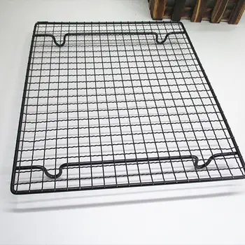 

Stainless Steel Non-stick For Cake Bread Grid Baking Tray Baking Tools Large Cake Cooling Rack Bread Cooling Rack Black