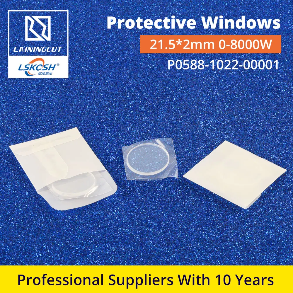 LSKCSH 20 шт./лот Precitec защитные окна 21,5*2 мм P0588-1022-00001 линзы для Precitec Procutter волоконная лазерная головка 0-8000 Вт
