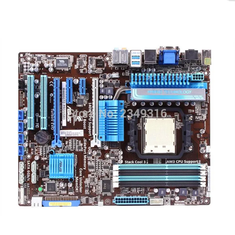 Для Asus M4A89GTD PRO/USB3 настольная материнская плата 890 сокет AM3 DDR3 оригинальная б/у |