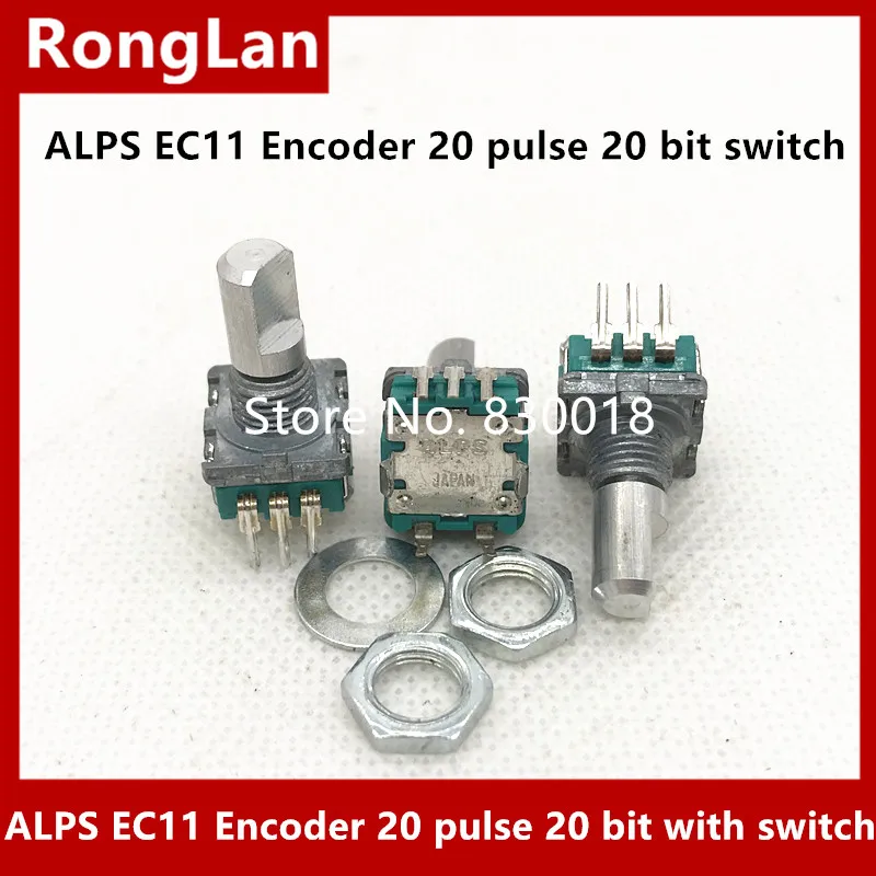 [BELLA]Original Japanese ALPS encoder EC11 20 pulse bit encodes the switch handle length 15MM--10PCS/LOT | Обустройство дома