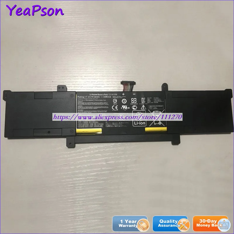 Ноутбук Yeapson C21N1309 C21PQ2H 7 4 в 38 вт/ч Q301L S301LA S301LP | Компьютеры и офис