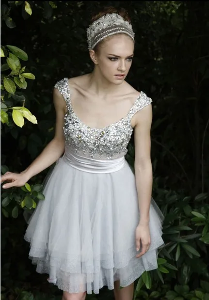 Новая мода vestidos robe de soiree Формальное сексуальное короткое роскошное Хрустальное платье для выпускного вечера вечерние платья подружки невесты