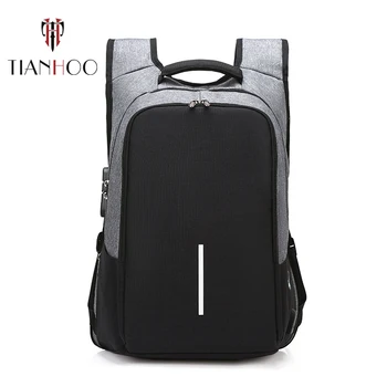 

TIANHOO 2020 New Pattern High Quality USB Anti-theft Mens Backpack Business Casual 17 Inch Laptop Backpacks