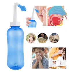 500ml Child Adult Nasal Rinse Cleaner Irrigation Nasal Wash Bottle Nose Care Tool(Blue)Allergic Rhinitis Neti Pot Clean The Nose