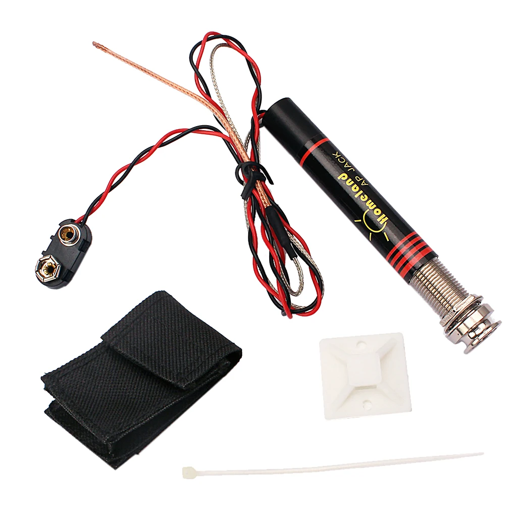 Endpin Jack Plug Preamp Pickup Kit для укулеле мандолина коробка для сигар гитара