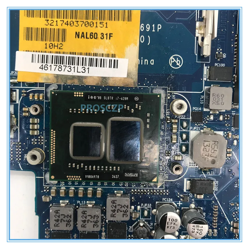 Высокое качество для E4310 Материнская плата ноутбука CN-031NK2 031NK2 31NK2 NAL60 LA-5691P с I7-620M ЦП работает хорошо