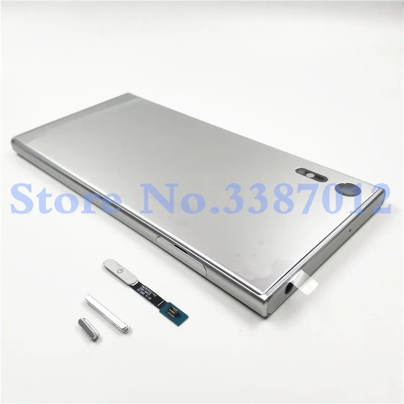 Крышка батареи для sony Xperia XZ F8332 F8331 Корпус задняя крышка двери 5,2 дюйма металлическая рамка с логотипом
