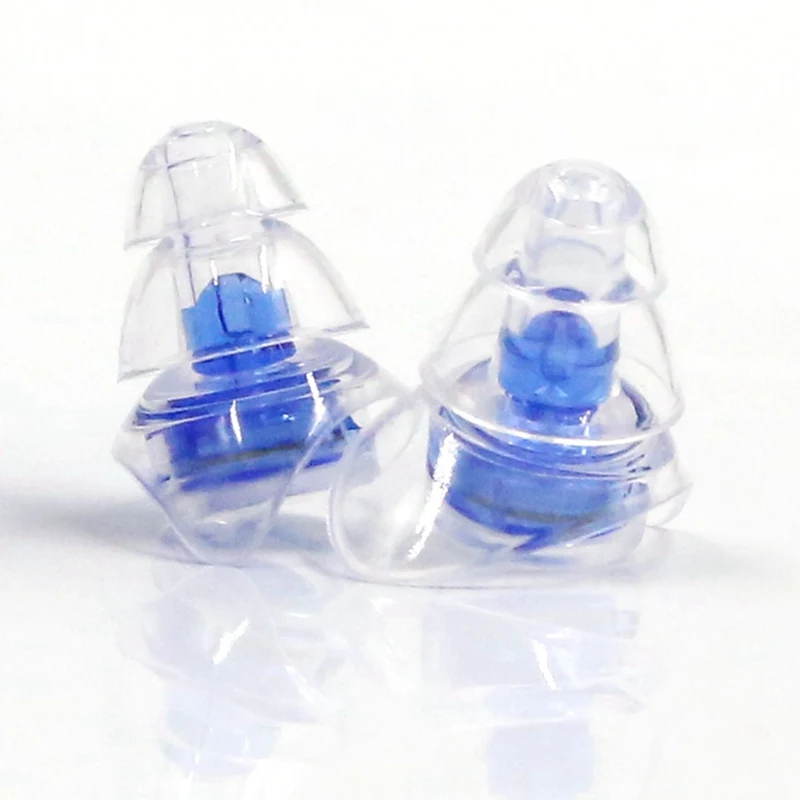 1Pair Silicone Ear Plug Sound Insulation Ear Protection Reusable Noise Music Reducing Noise Earplugs For Sleep Drummer