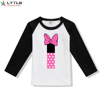 

LYTLM New Born Baby Girl Clothing My First Birthday Baby Clothes Happy Birthday T-shirt Vestiti Lolita Kawaii 1st Birthday Shirt