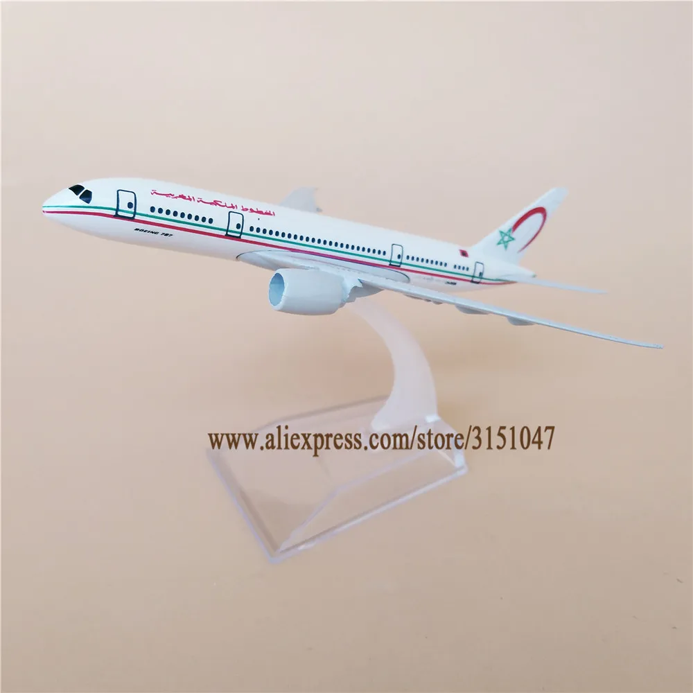 16 см Royal Air Maroc Airlines B787 Boeing 787 Airways металлический сплав модель самолета литье под