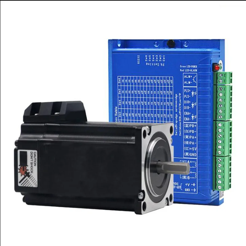 

57 closed-loop stepper motor driver 2.2Nm screw machine Z-axis brake two-phase hybrid servo group 1000 line encoder DC 24V